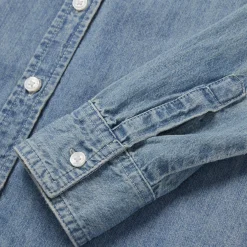 Long-Sleeved Denim Shirt