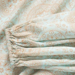 Mandala Print Peasant Blouse
