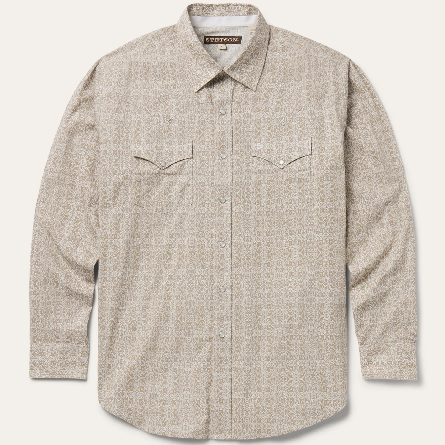 Medallion Print Western Shirt