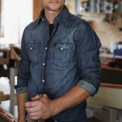 Medium Blue Denim Shirt