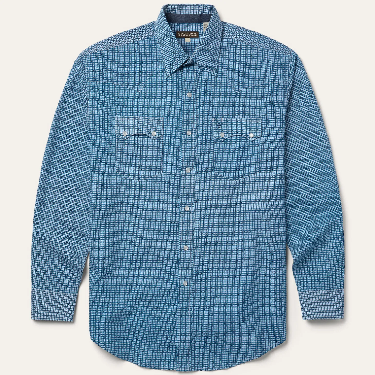 Micro Print Western Shirt