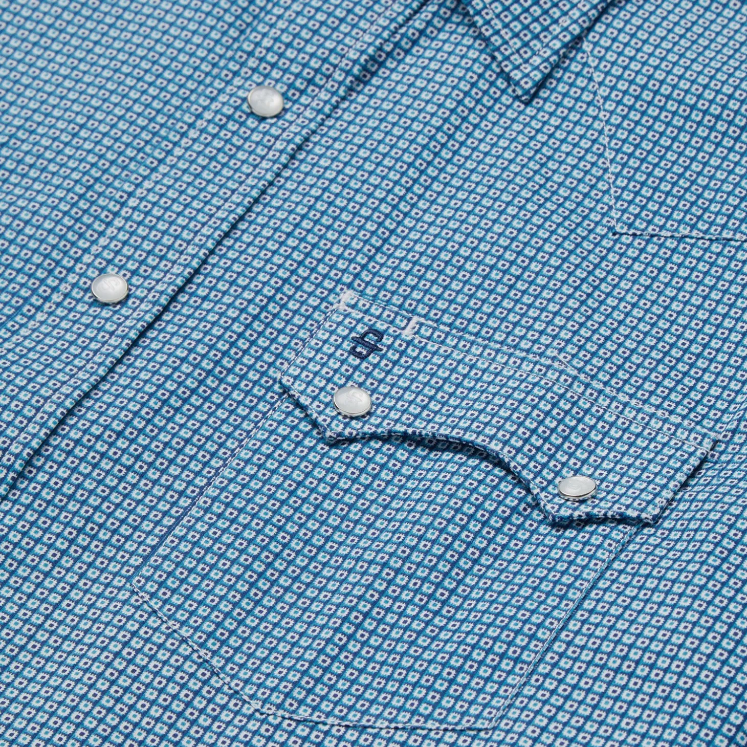 Micro Print Western Shirt
