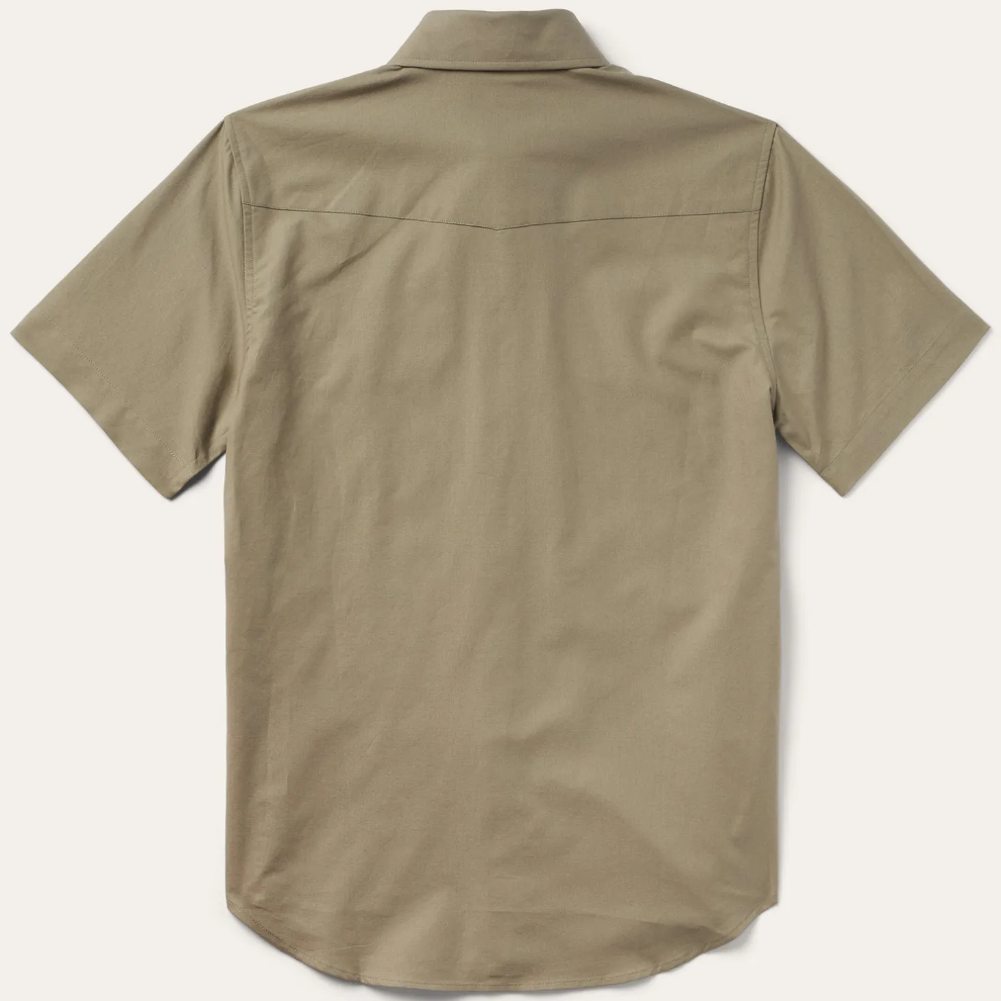 Olive Oxford Short Sleeve Western Shirt