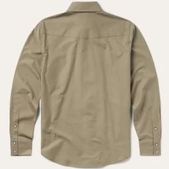Olive Oxford Western Shirt