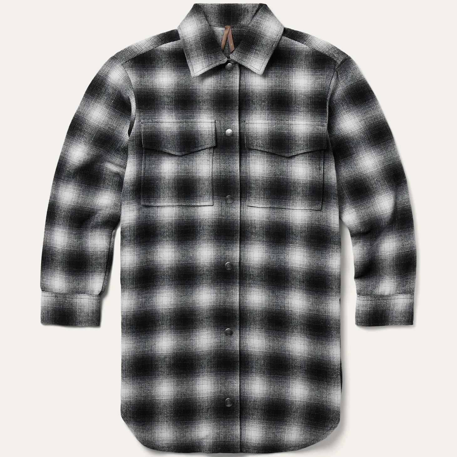 Ombre Oversized Shirt Jacket