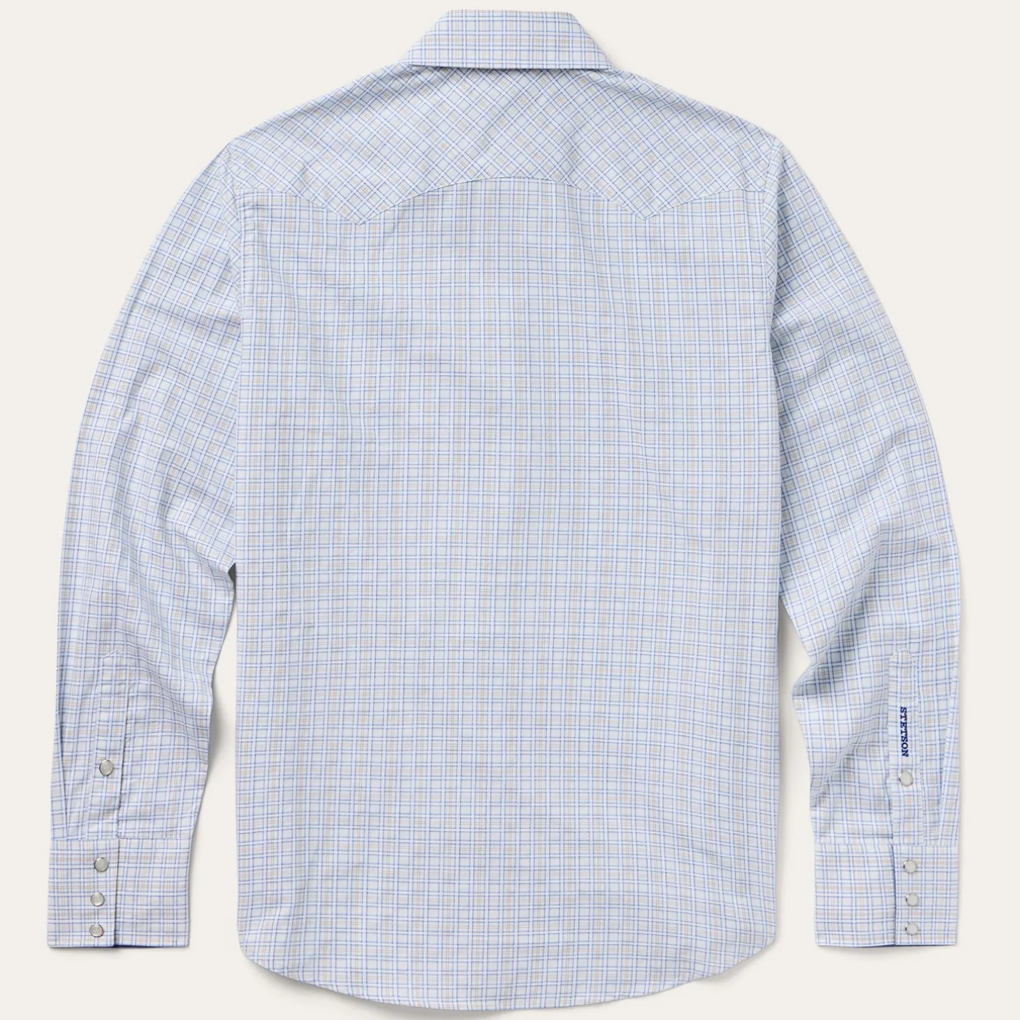 Ombre Plaid Check Western Shirt