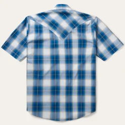 Ombre Plaid Short Sleeve Shirt