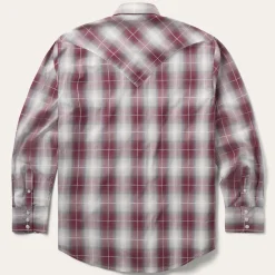 Ombre Plaid Western Shirt