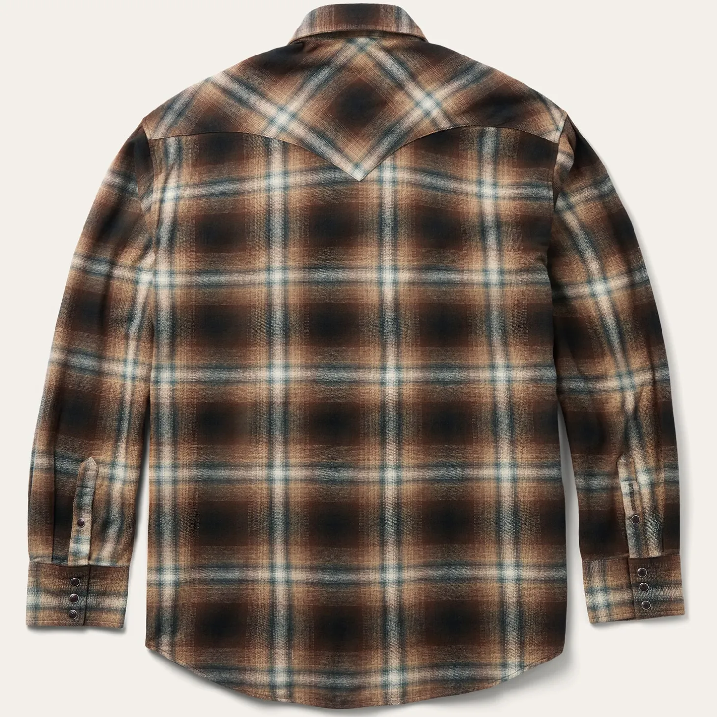 Ombre Plaid Western Shirt