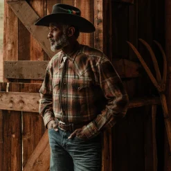Ombre Plaid Western Shirt