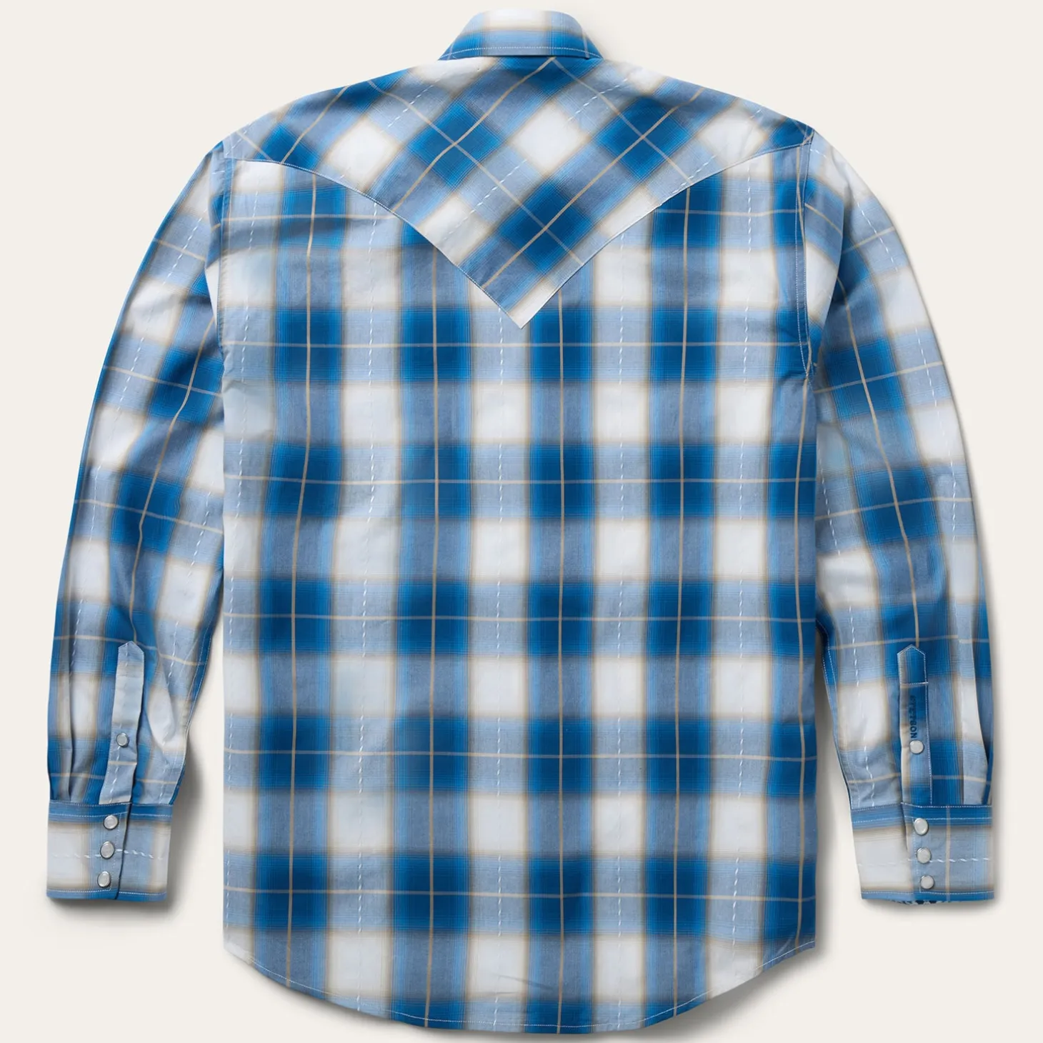 Ombre Plaid Western Shirt