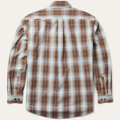 Ombre Plaid Western Shirt