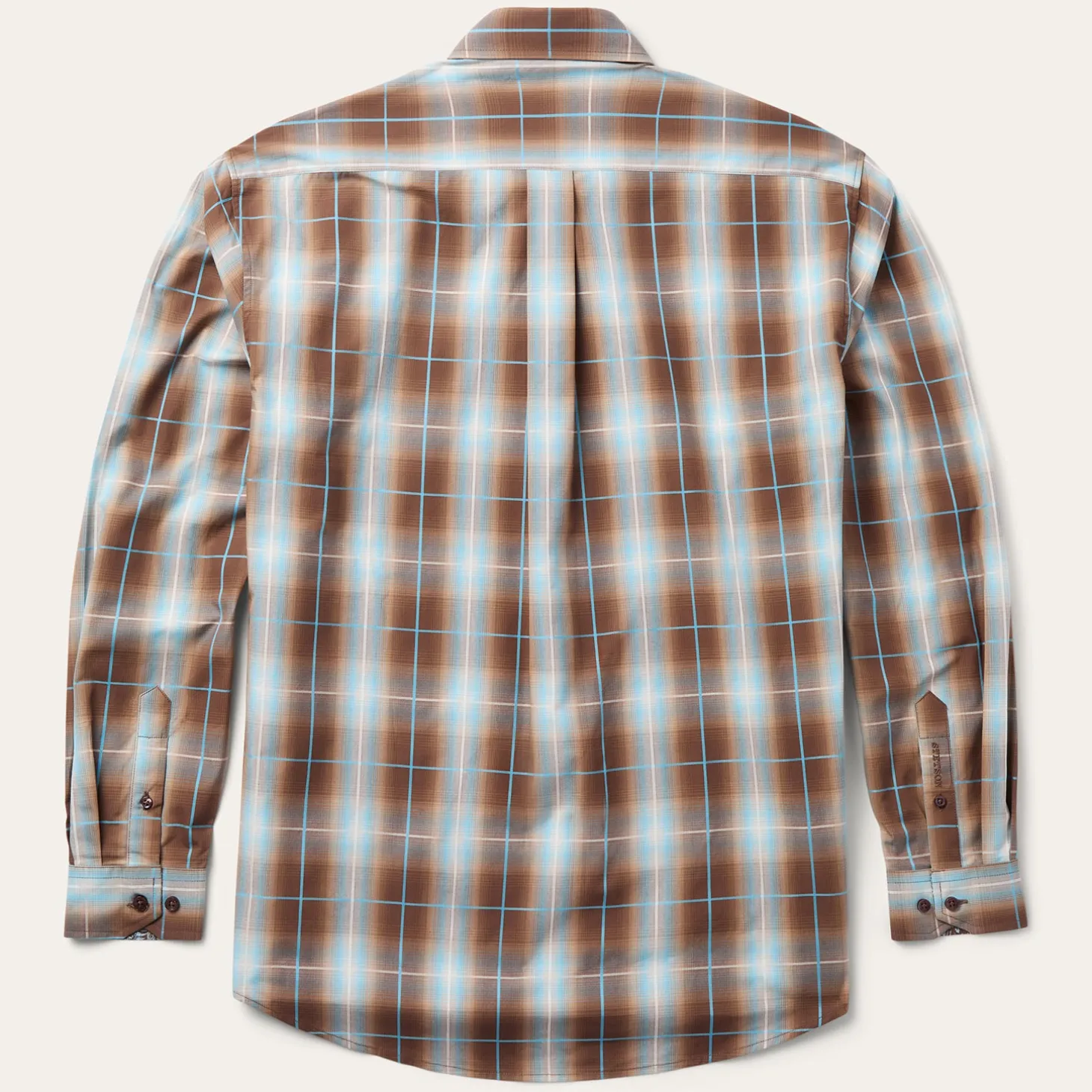 Ombre Plaid Western Shirt