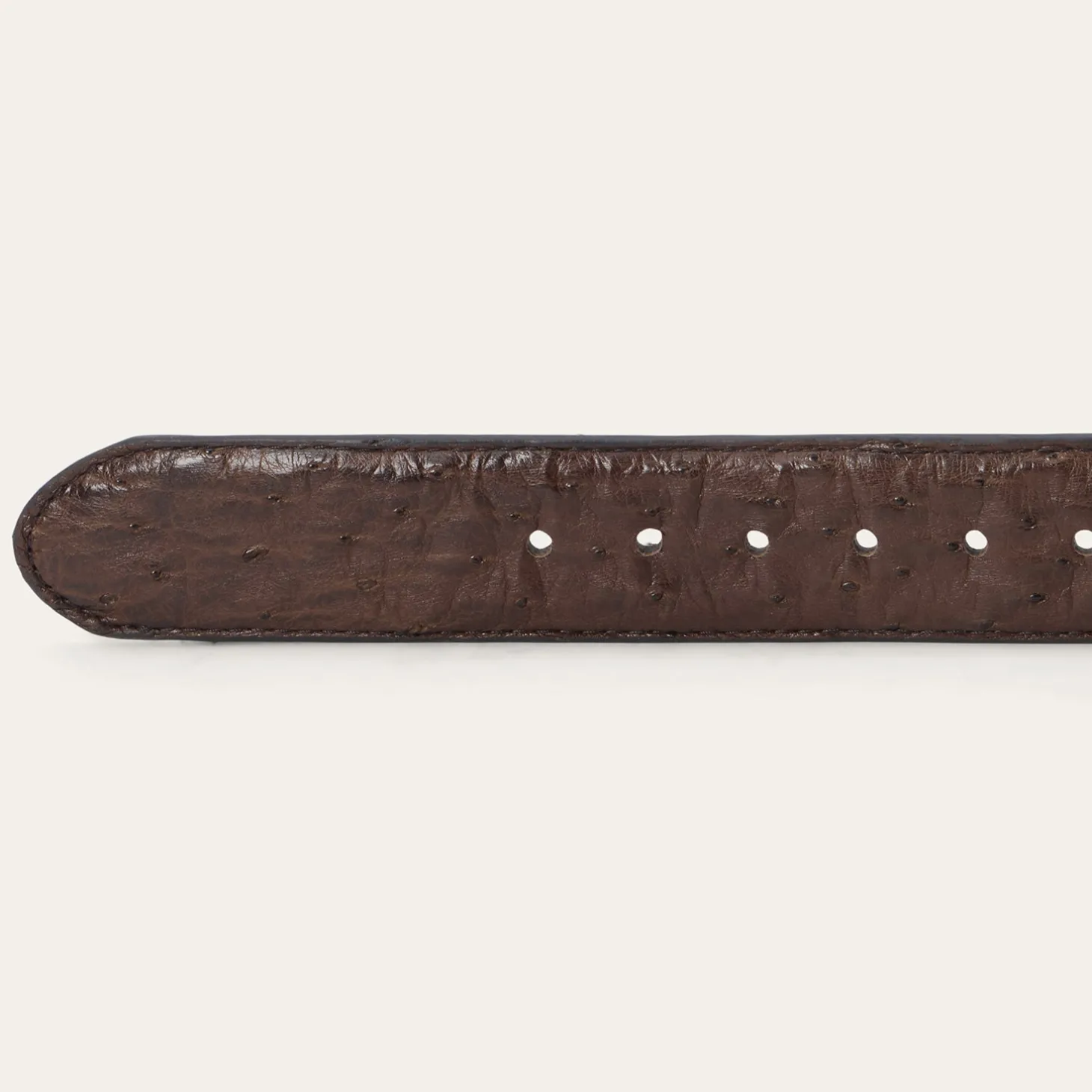 Ostrich Western Tab Belt