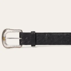 Ostrich Western Tab Belt