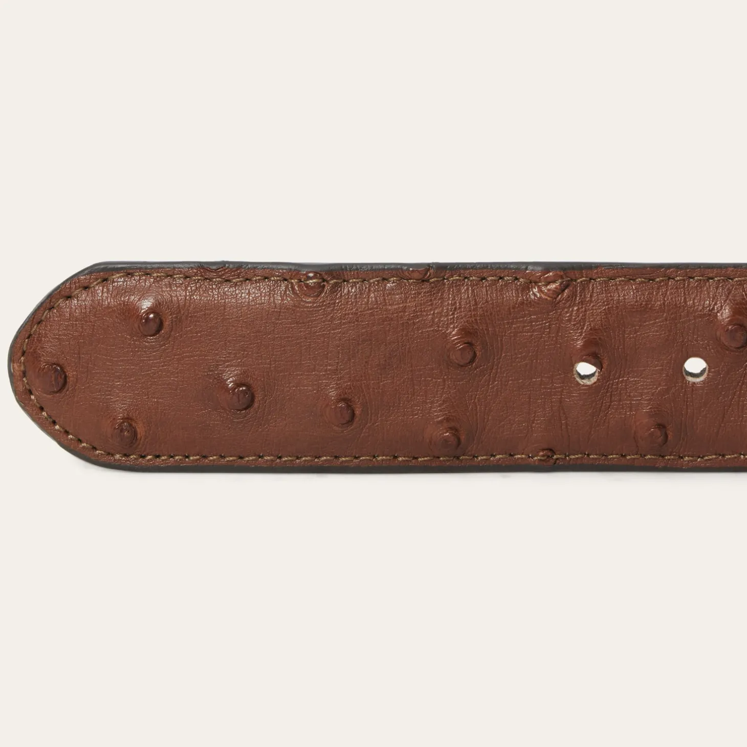 Ostrich Western Tab Belt