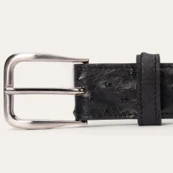 Ostrich Western Tab Belt - 1 1/4