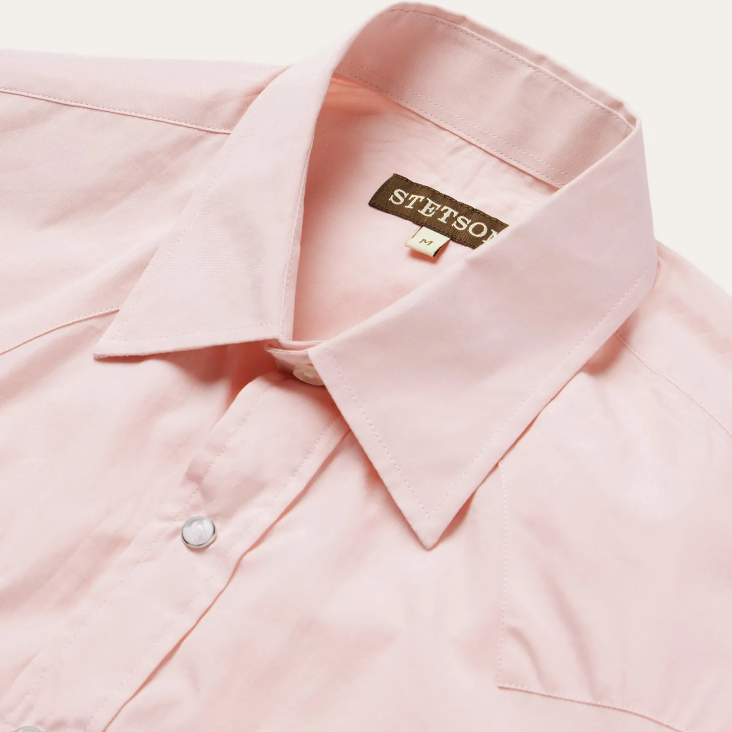 Pink End-On-End Western Shirt