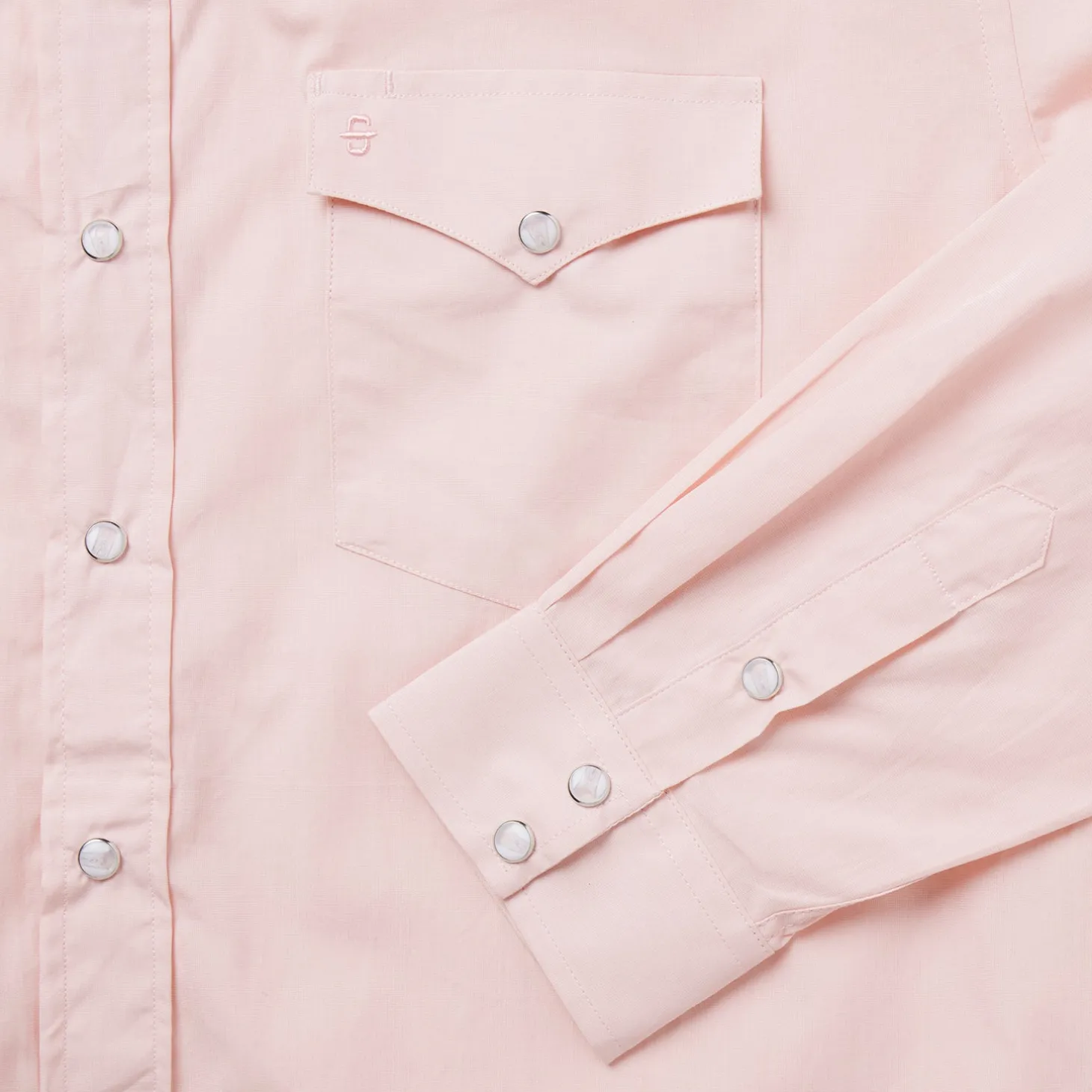 Pink End-On-End Western Shirt