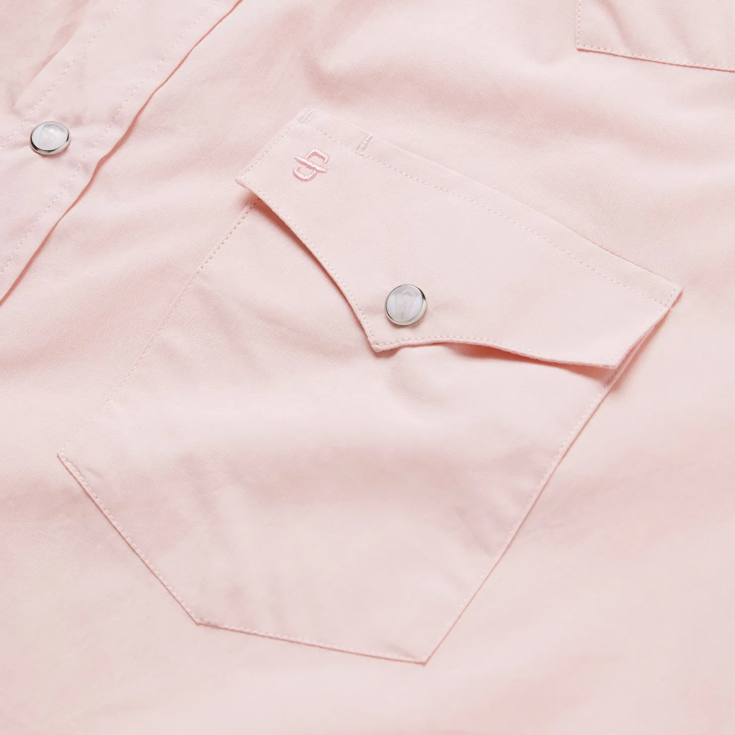 Pink End-On-End Western Shirt