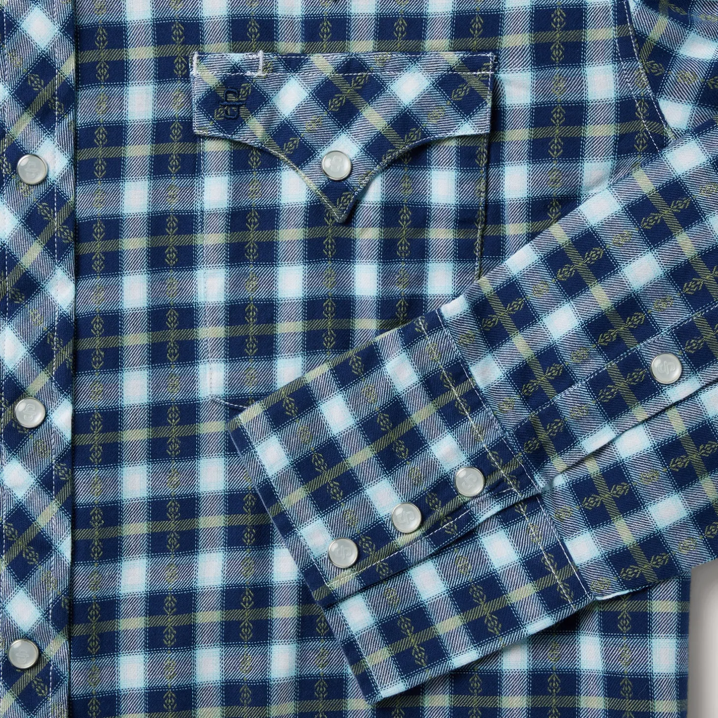 Plaid Twill Dobby Western Shirt