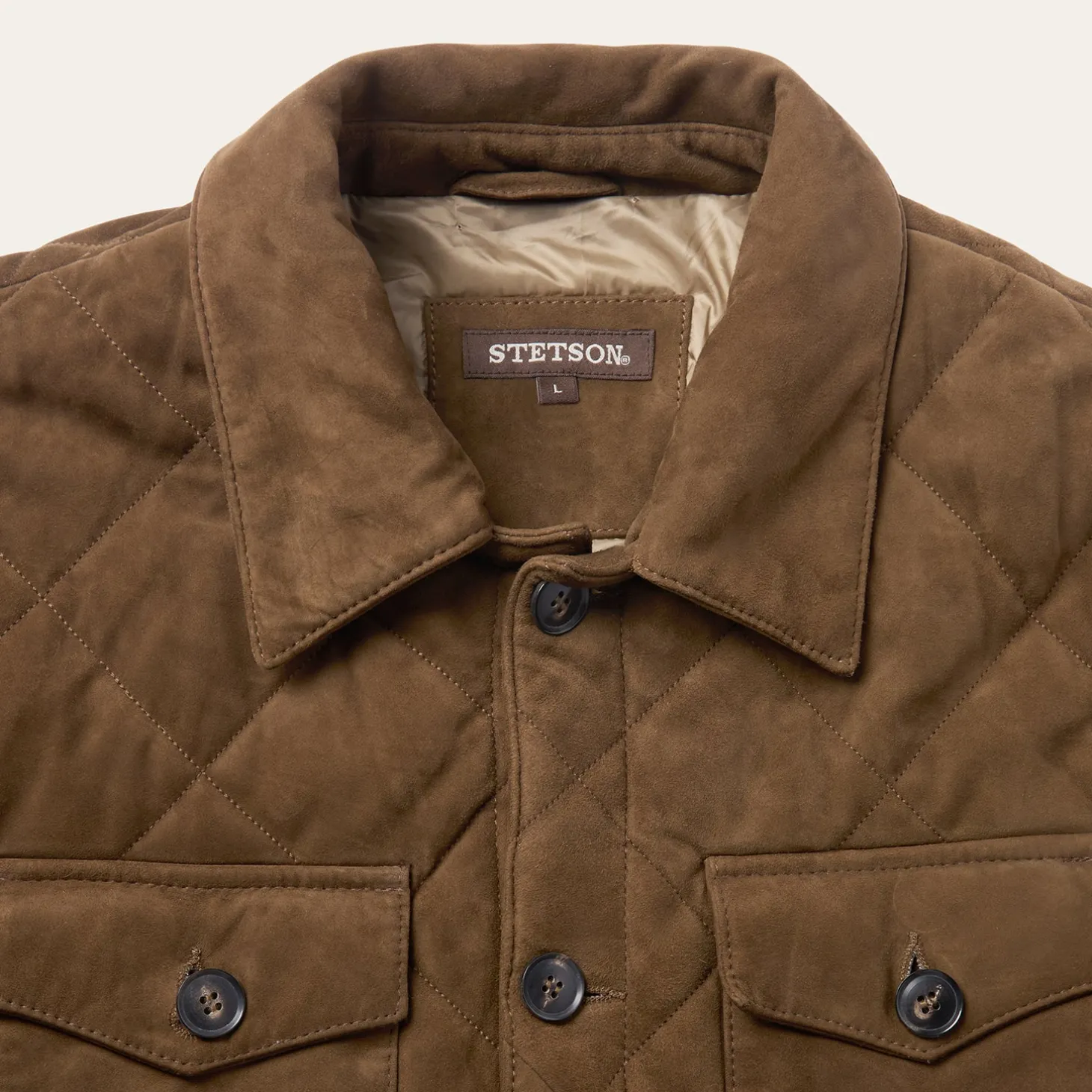 Quilted Suede Jacket