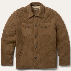 Quilted Suede Jacket