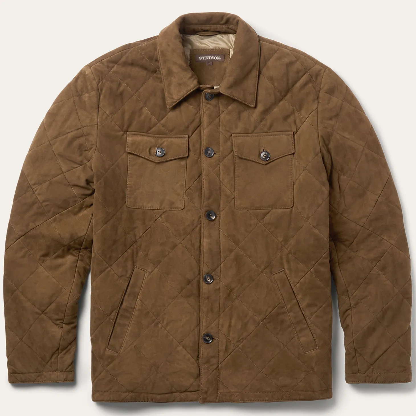 Quilted Suede Jacket