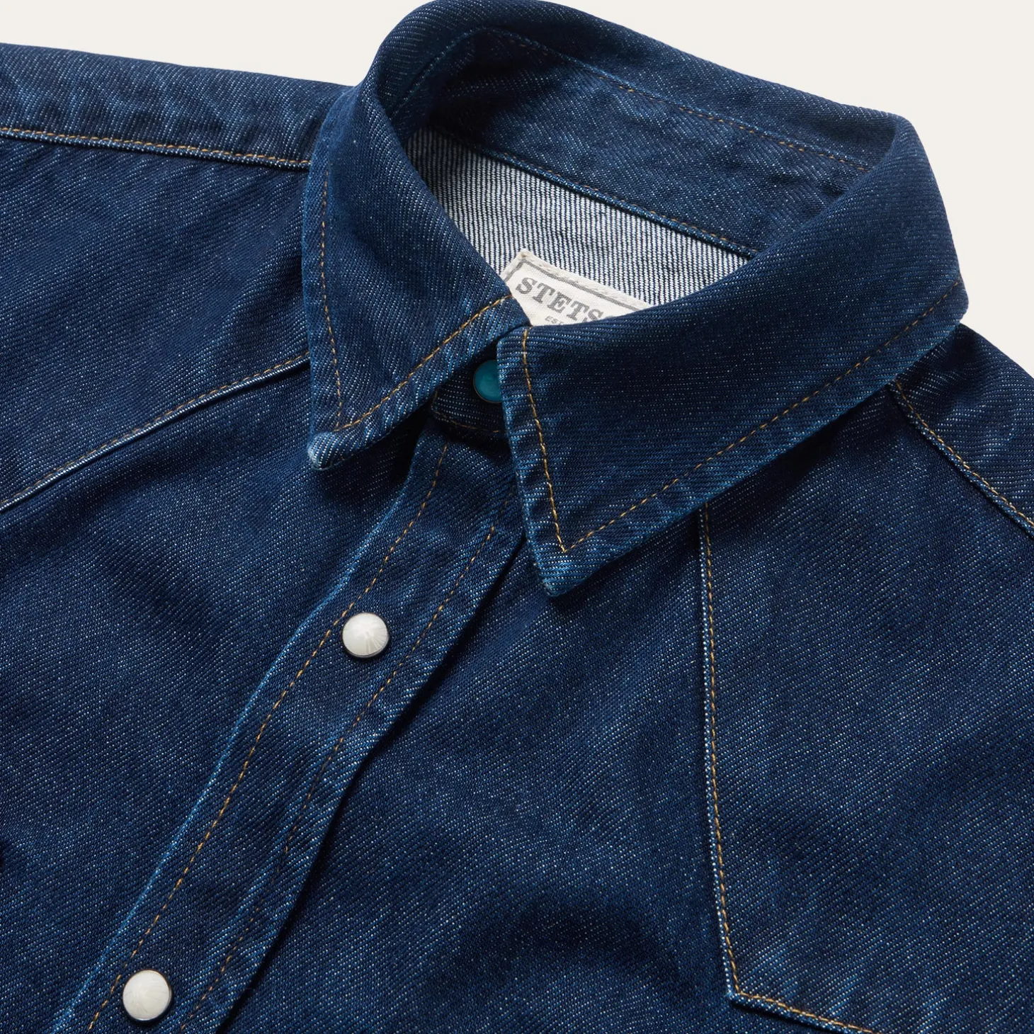 Raw Denim Western Shirt