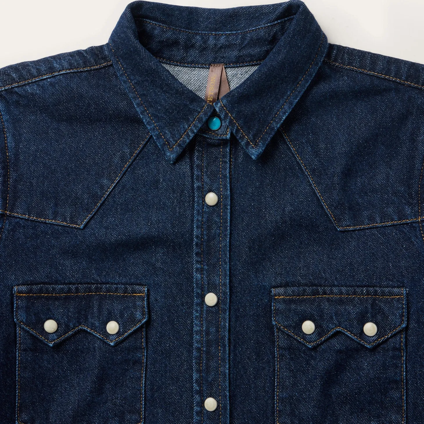 Raw Denim Western Shirt