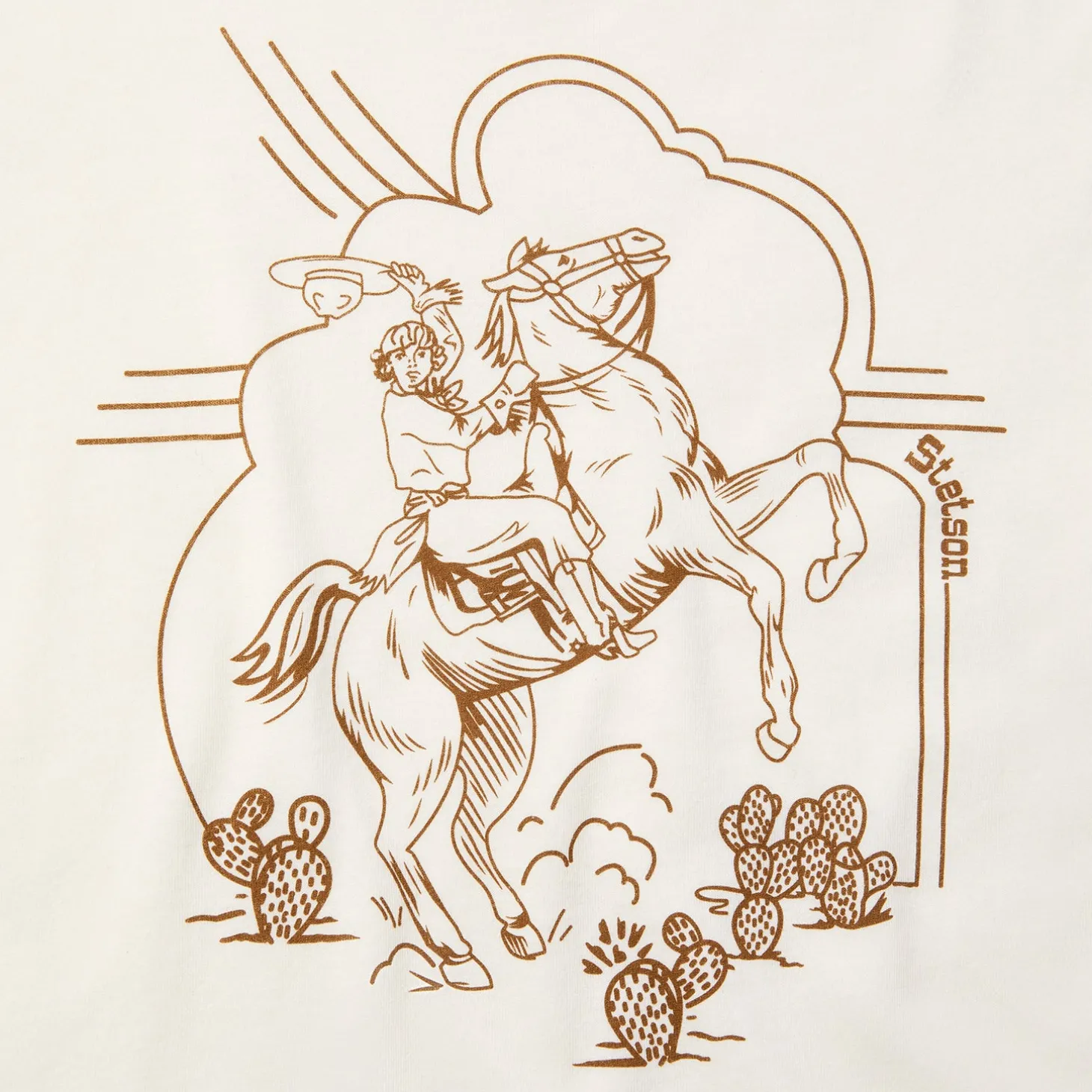 Rearing Cowgirl Graphic Tee