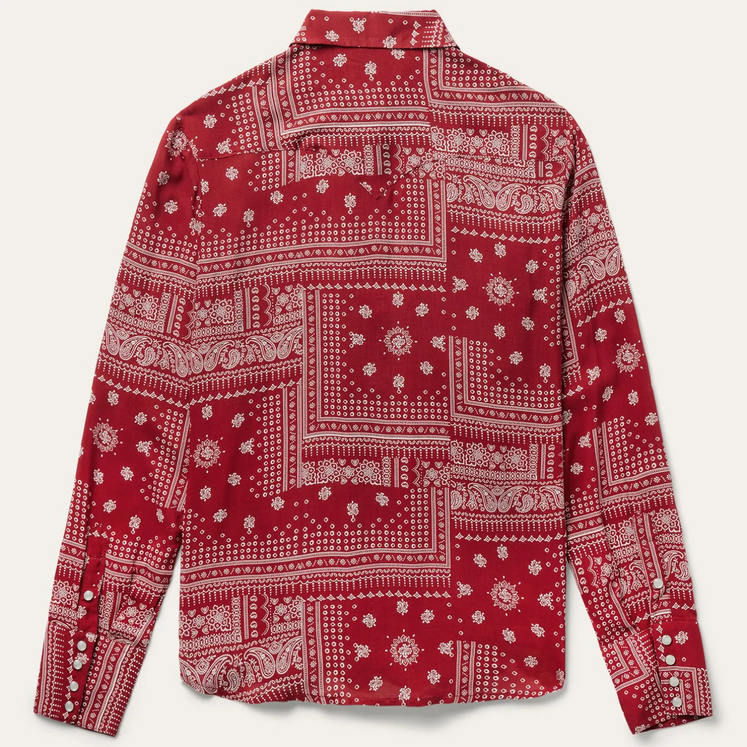Red Bandana Patchwork Shirt