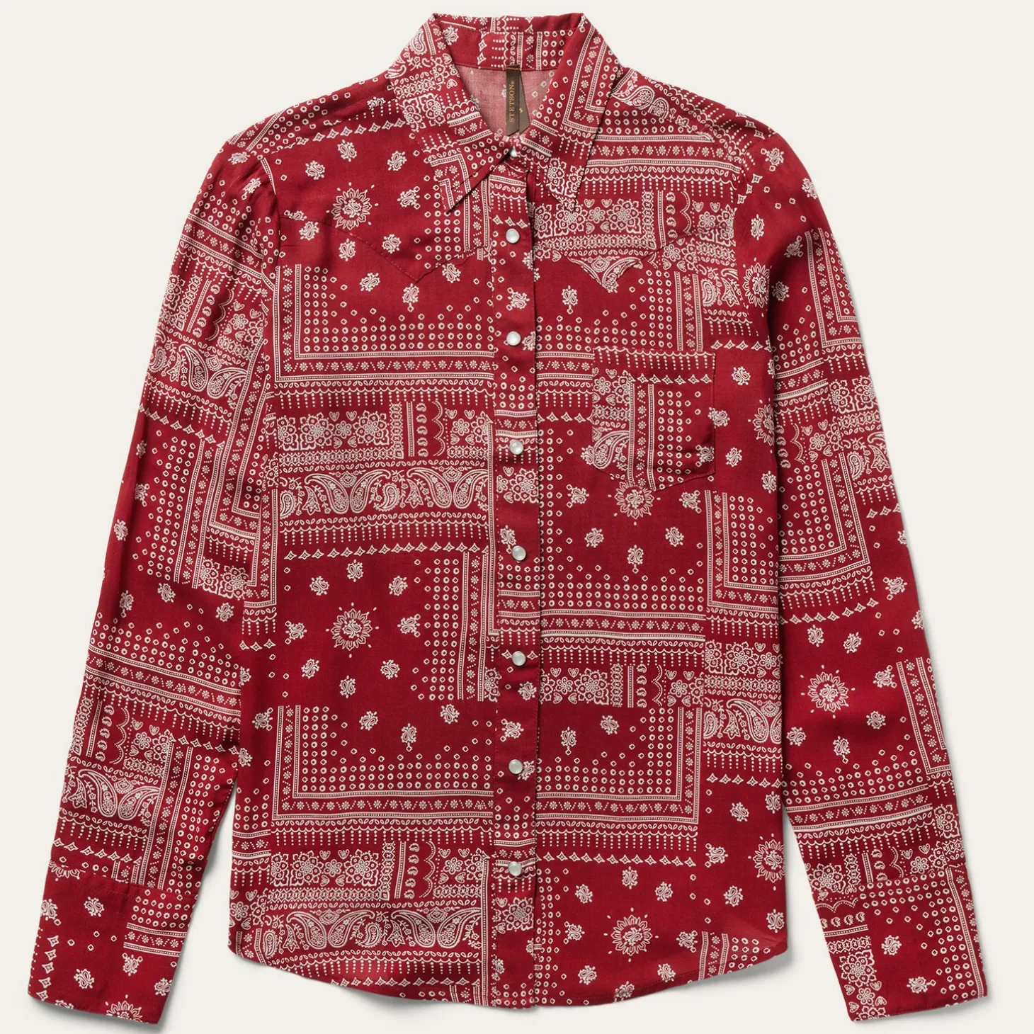 Red Bandana Patchwork Shirt
