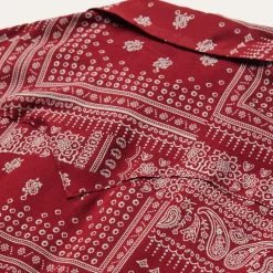 Red Bandana Patchwork Shirt