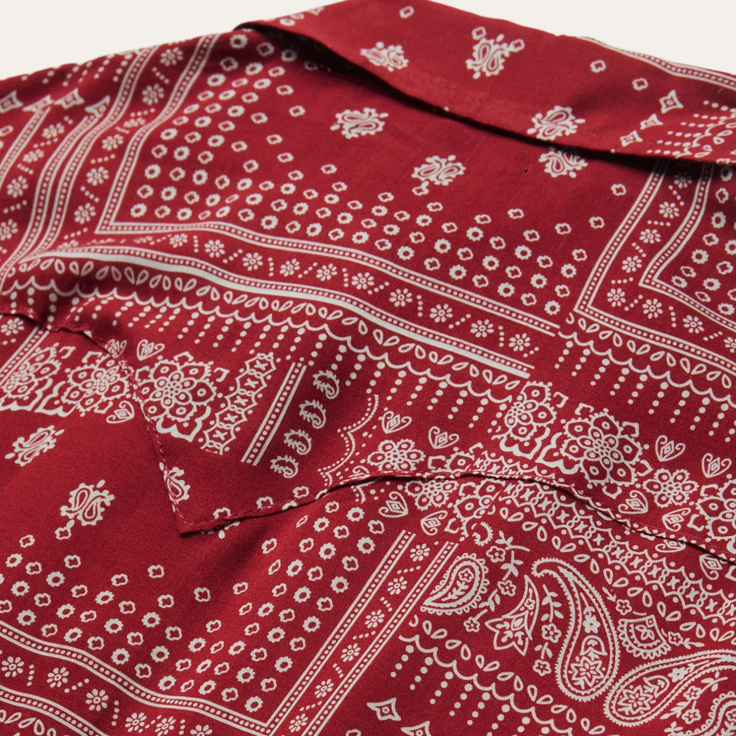 Red Bandana Patchwork Shirt