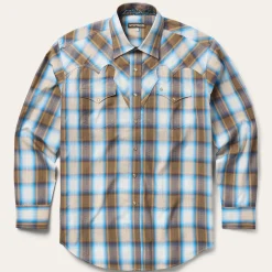 Sandalwood Ombre Plaid Western Shirt