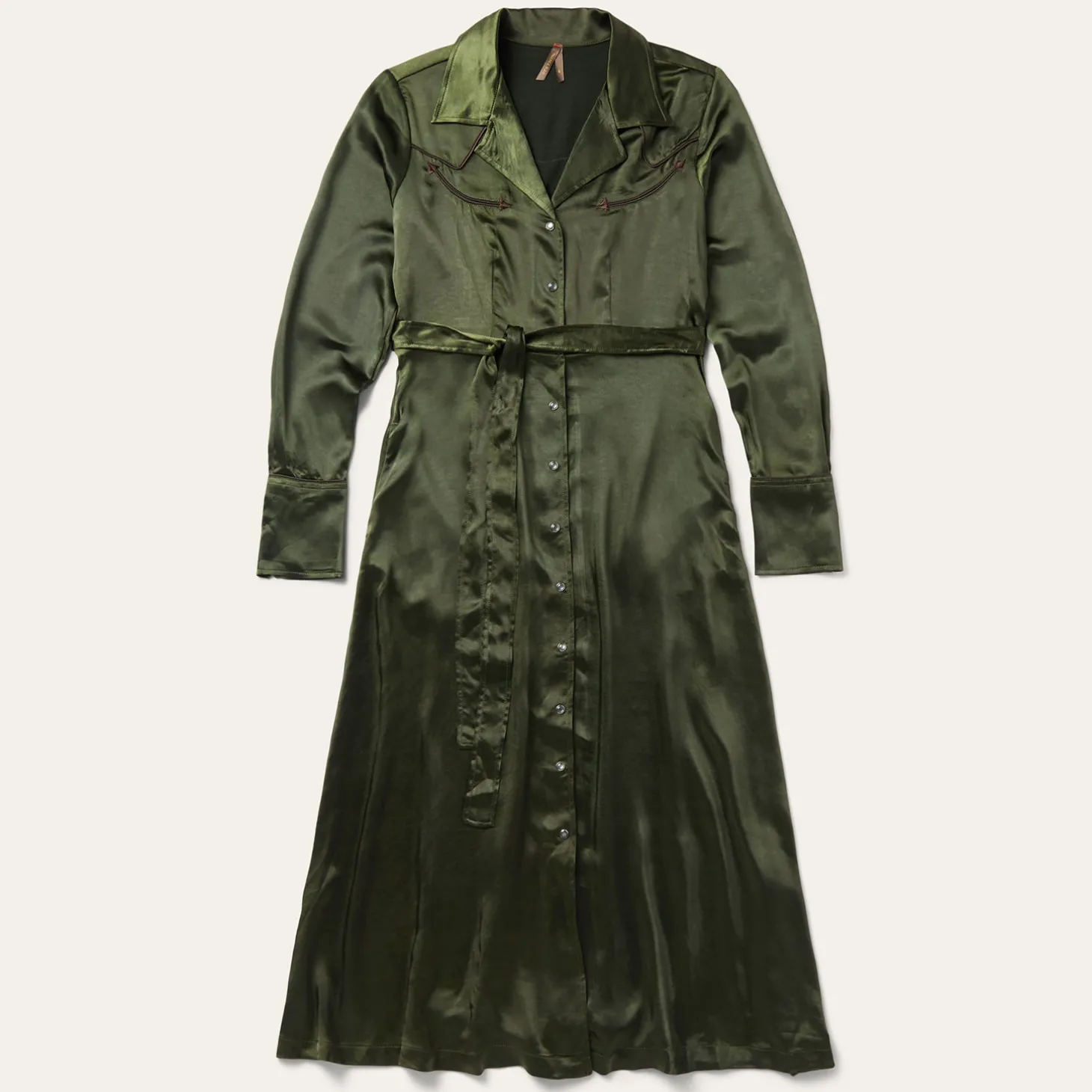 Satin Western Dress