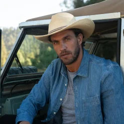Sawmill Palm Leaf Western Hat
