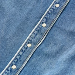 Sleeveless Denim Western Shirt