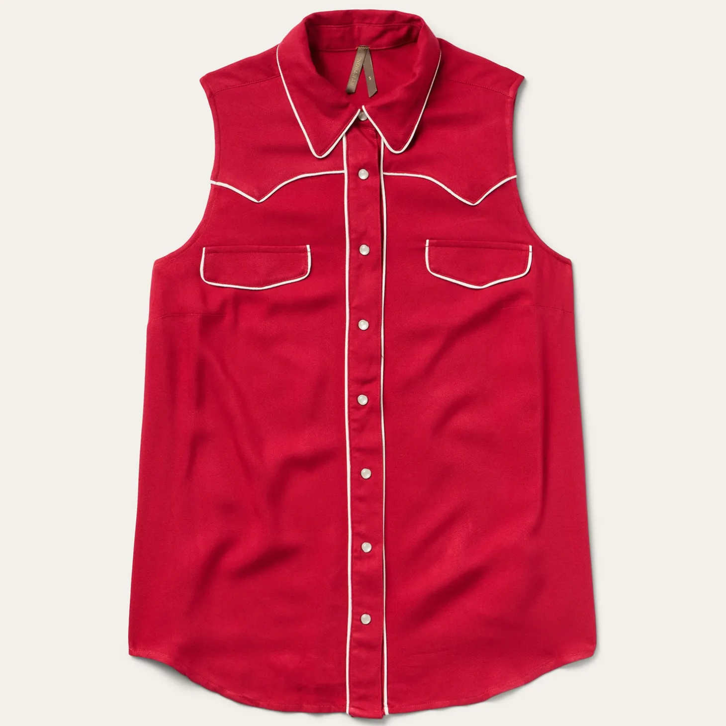 Sleeveless Retro Western Shirt