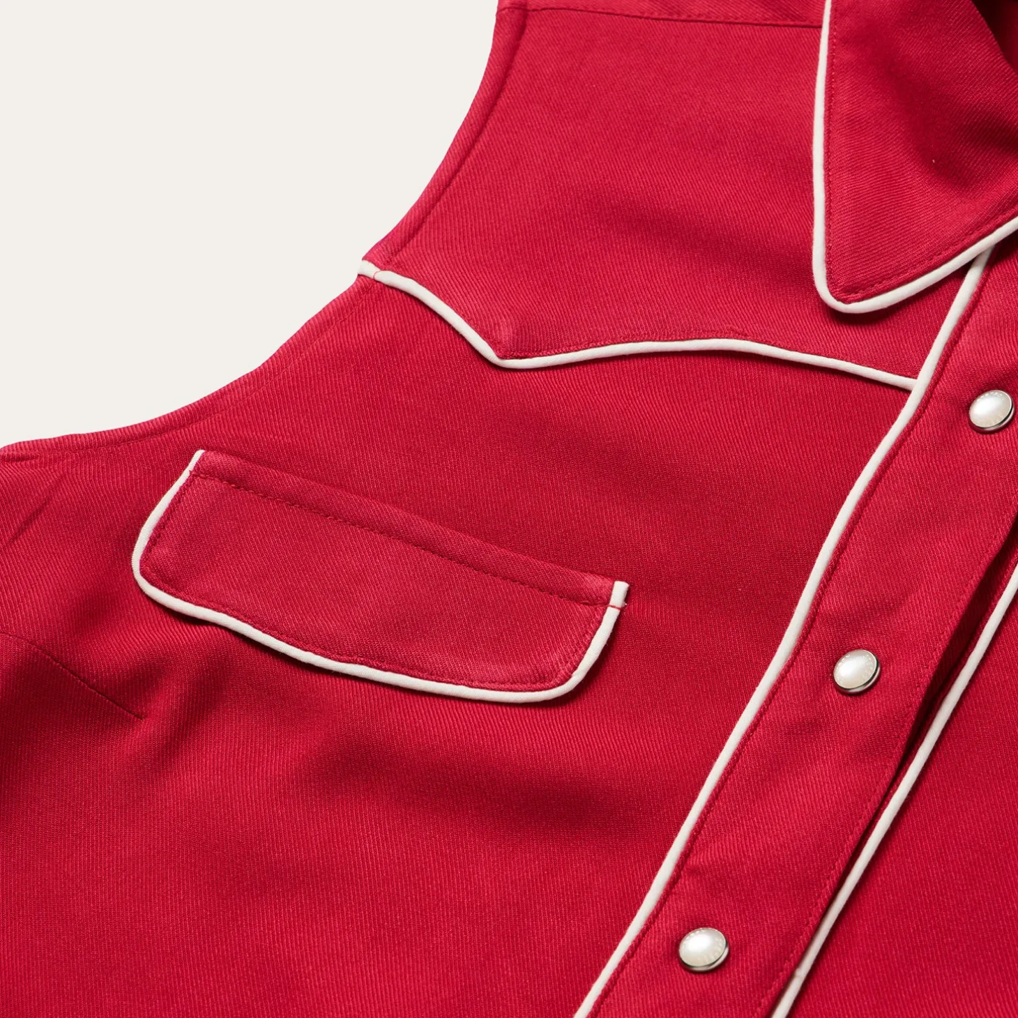 Sleeveless Retro Western Shirt