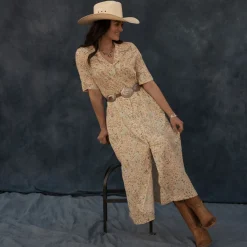 Southwestern Tooled Concho Belt
