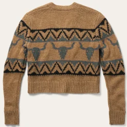 Steer Head Cropped Cardigan