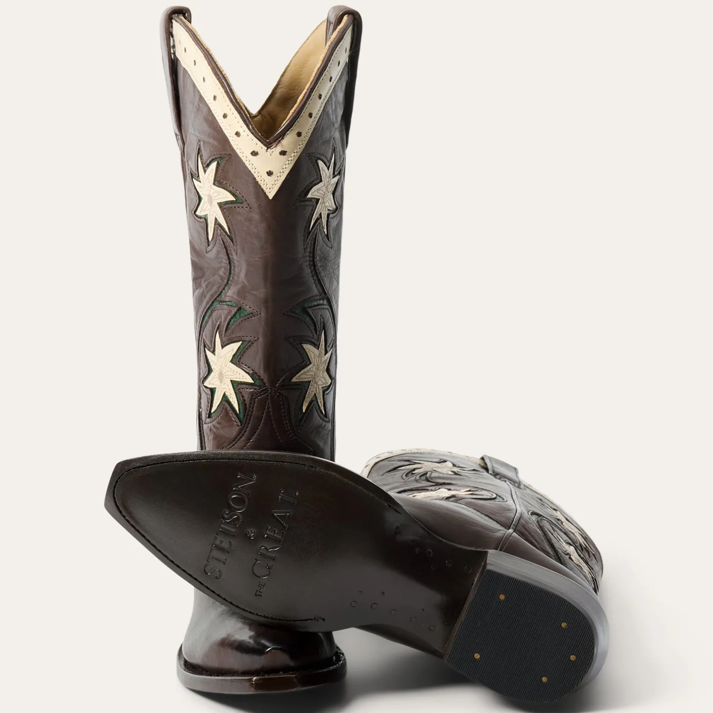 Stetson & THE GREAT. Floral Cowboy Boot