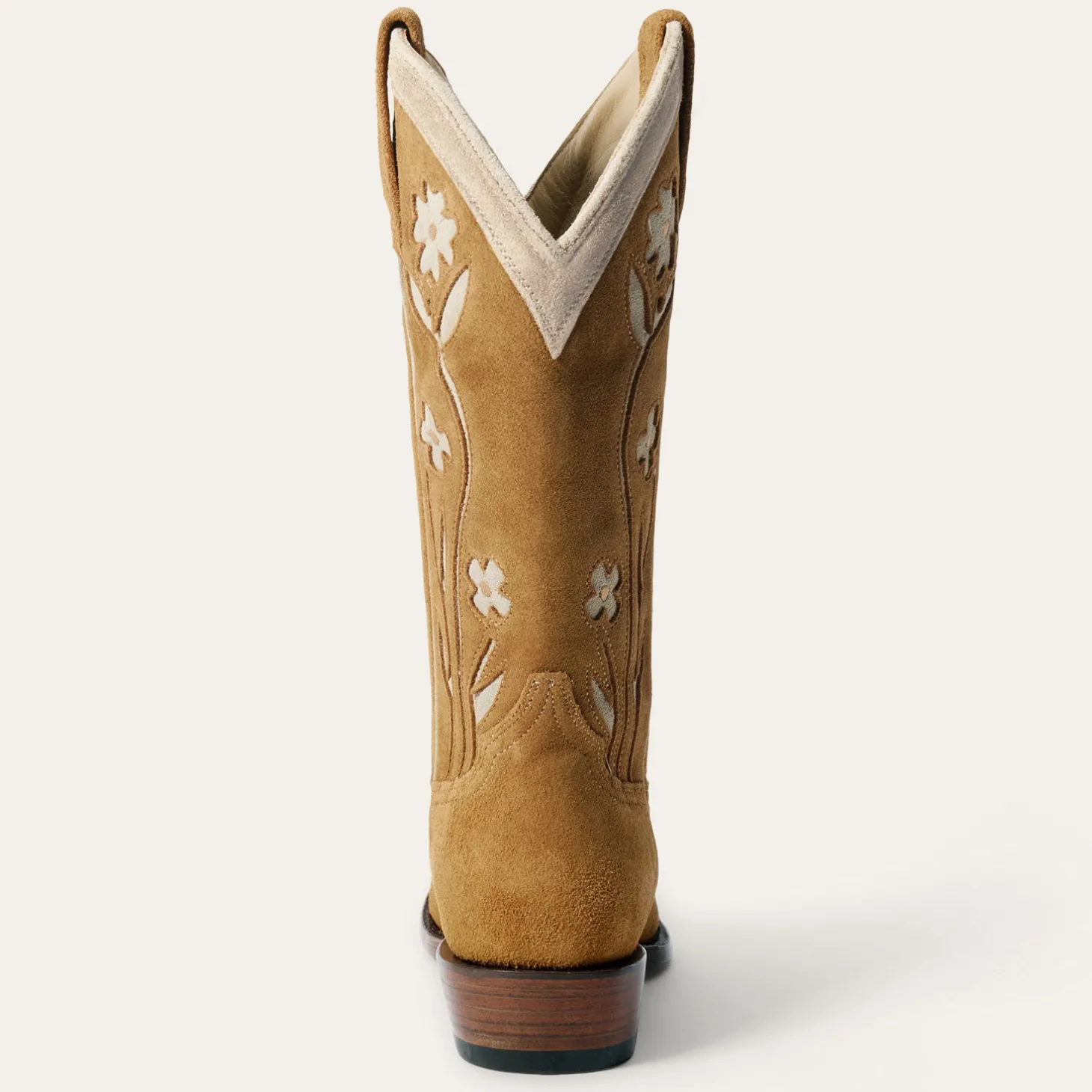 Stetson & THE GREAT. Suede Floral Cowboy Boot