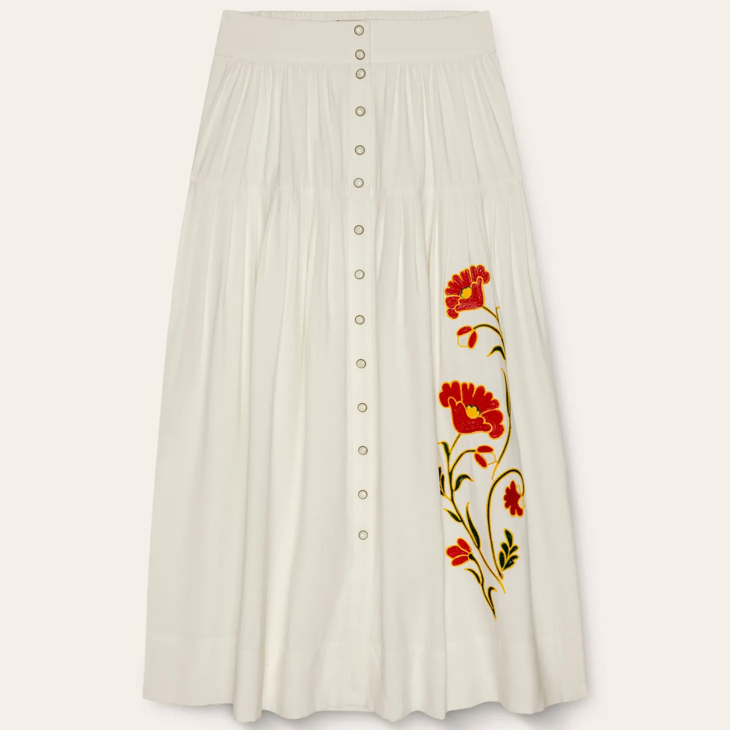 Stetson & THE GREAT. The Western Embroidered Highland Skirt