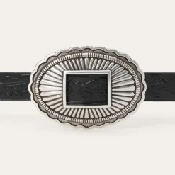 Stetson & THE GREAT. Tooled Leather Concho Belt