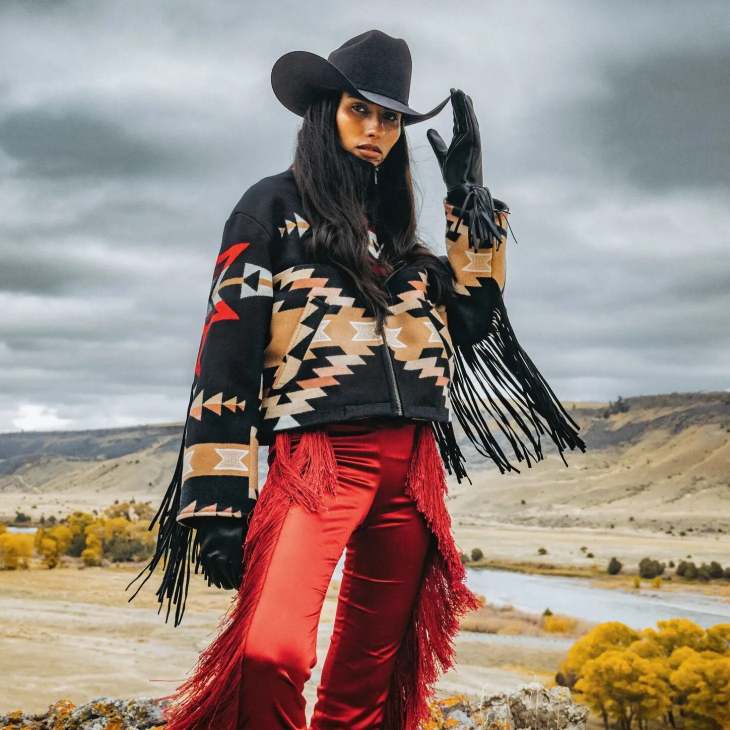 Stetson x Lindsey Thornburg Cropped Fringe Archer