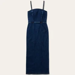 Stretch Denim Fitted Dress