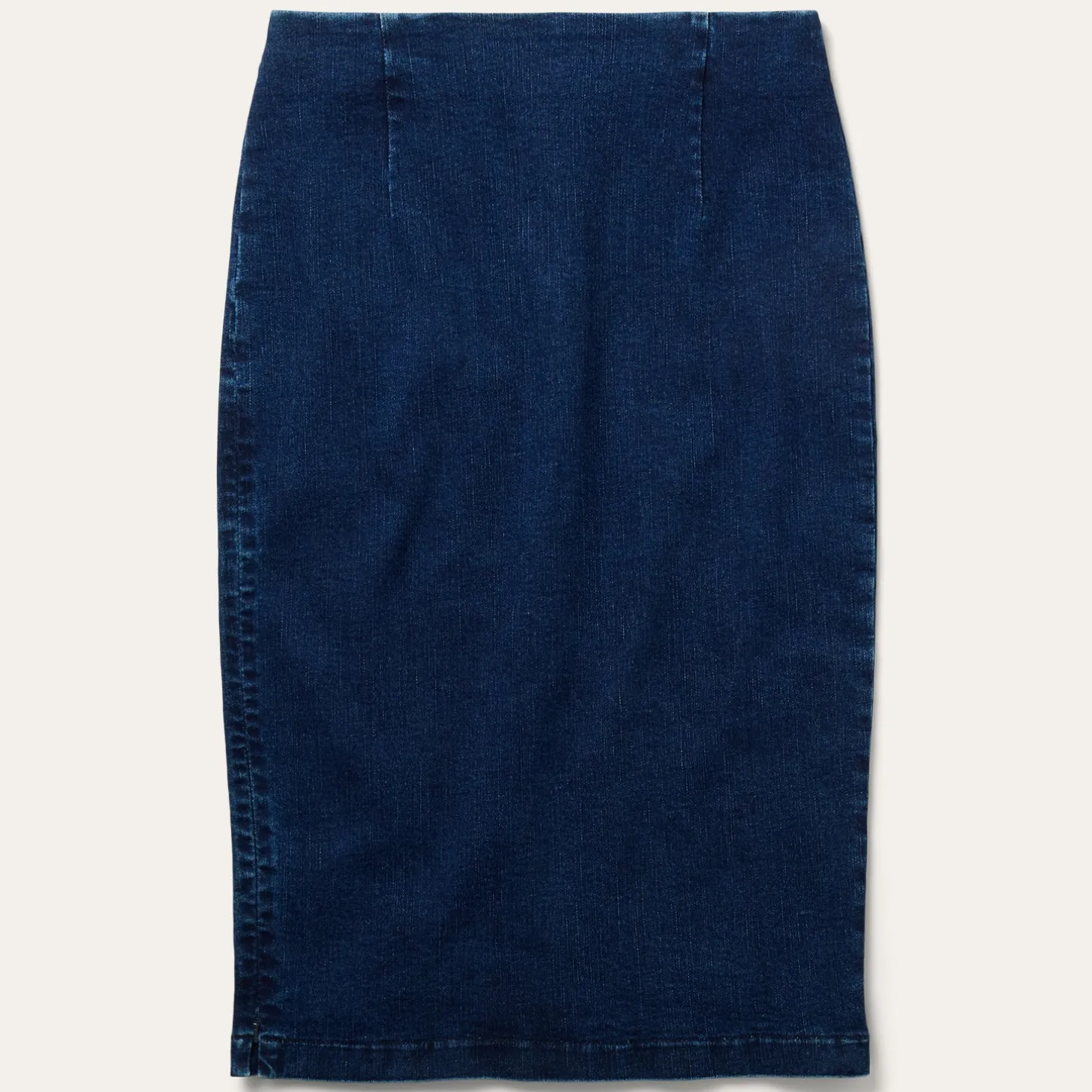 Stretch Denim Pencil Skirt